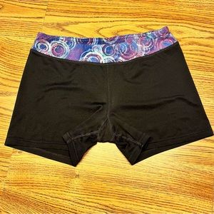 Champion Black Shorts with Colorful Waistband - Size XL (14-16)